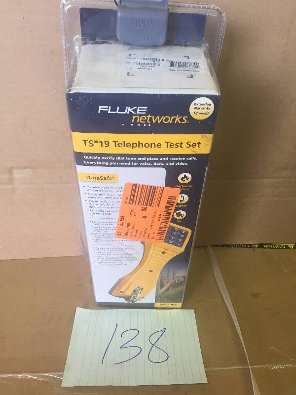 lot 138 image: Fluke Networks TS19 19800009 Test Telephone Butt Set With Line Cord