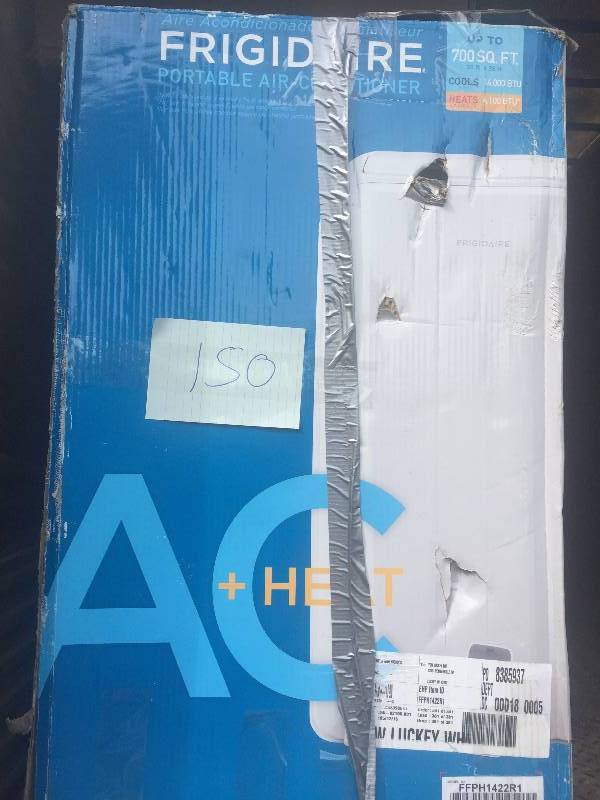 lot 150 image: Frigidaire Portable Air Conditioners 14000 BTU Portable Air Conditioner- New - open box