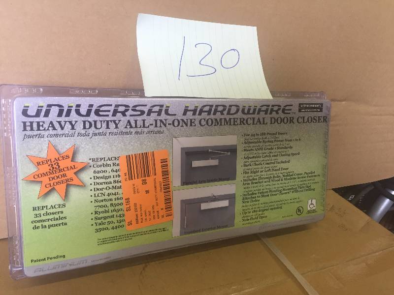 lot 130 image: Universal Haedware Heavy Duty all in one Commercial Door Closer