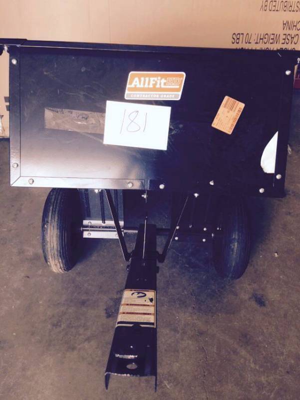lot 181 image: AllFit HD 9 cu. ft. Steel Dump Cart