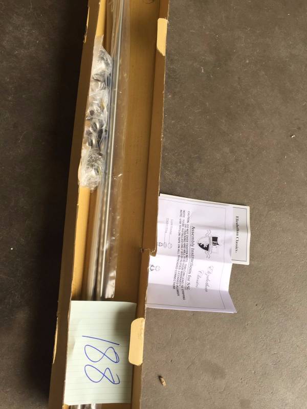 lot 188 image: Elizabethan Classics 24 Brass Straight Bath Supply in Satin Nickel