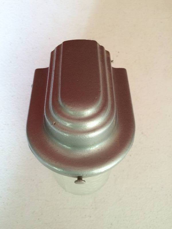 WOW New In Box Vintage Steber Industries Industrial Art Deco Outdoor Light Fixture