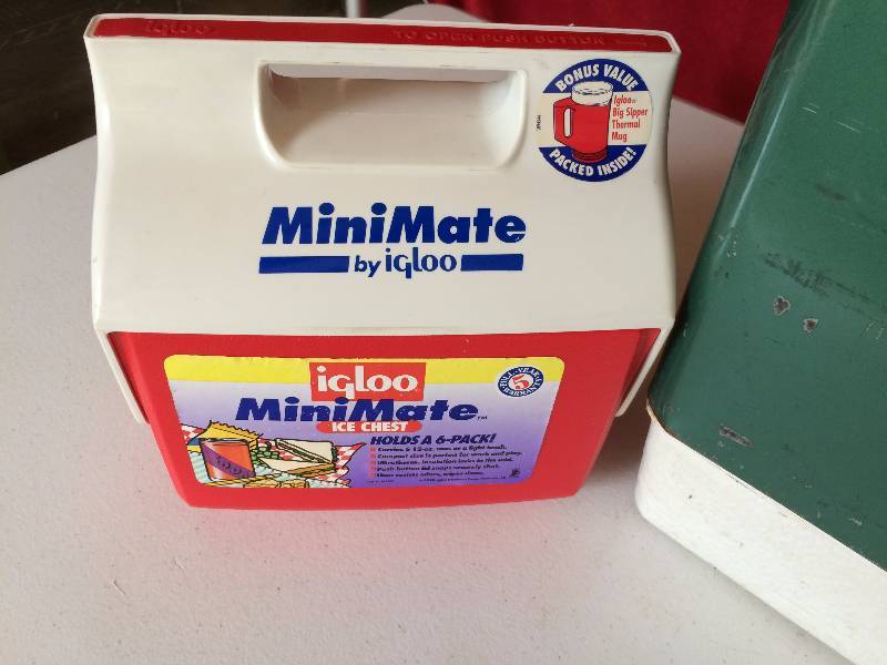 3 Coolers - Vintage Collectible Coleman Cooler Plus MiniMate & Little Playmate