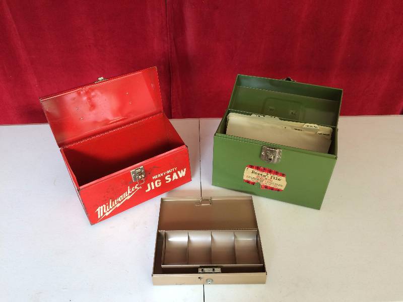 3 Vintage Collectible Storage Boxes