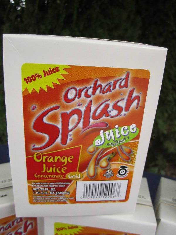 Lot of 6 Orchard splash orange juic...