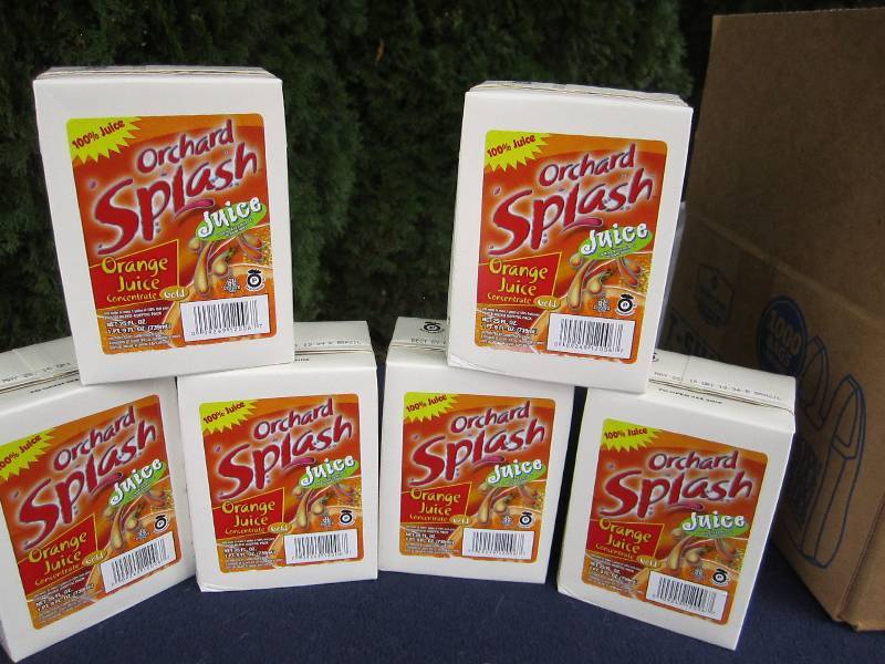 Lot of 6 Orchard splash orange juic...