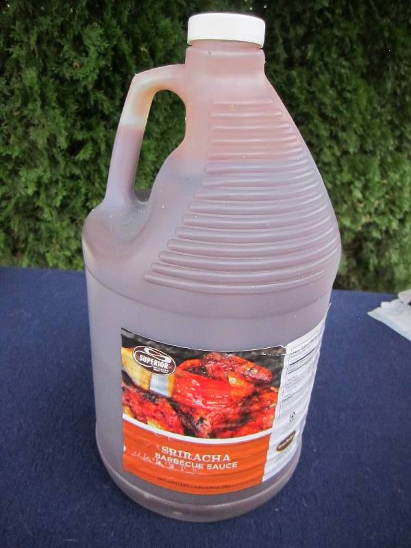 one gallon of superior sriracha bar...