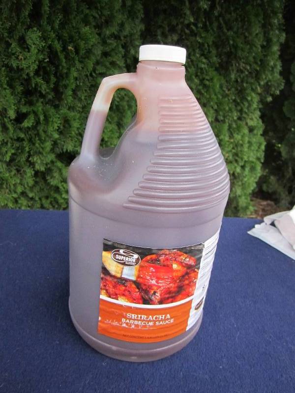 one gallon of superior sriacha barb...