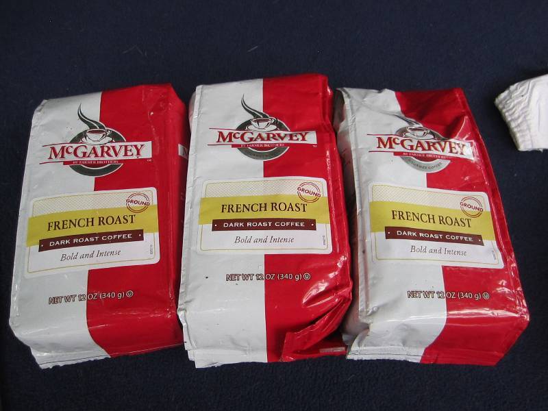 lot of 3 Mcgarvey french roast dark...