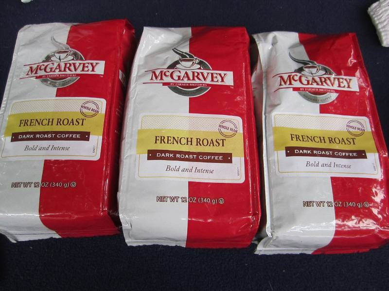 lot of 3 Mcgarvey french roast dark...