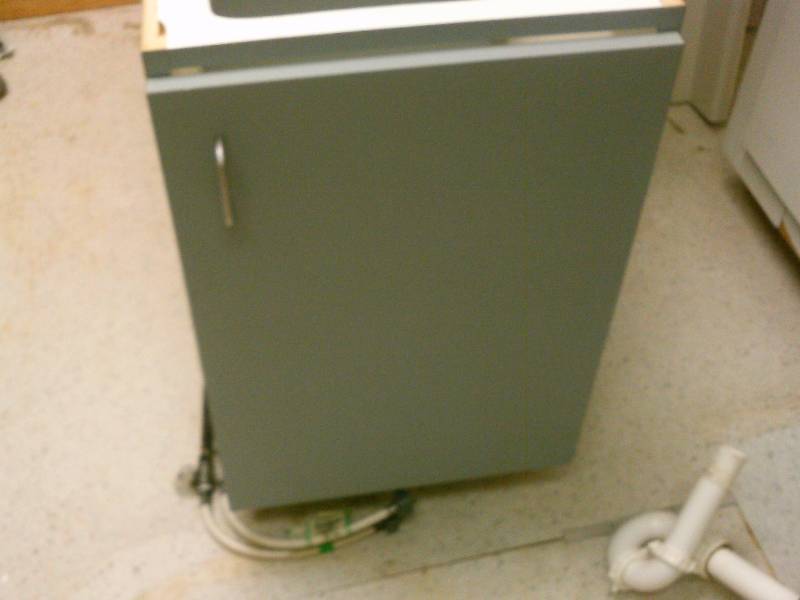 lot 33 image: Base cabinet, single door, Blue Grey #3