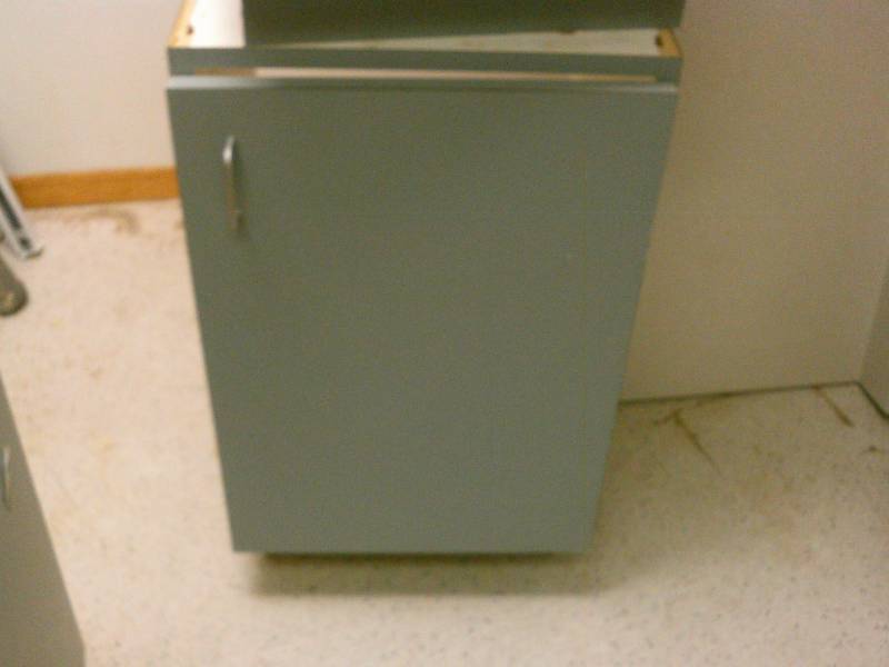 lot 34 image: Base cabinet, single door, Blue Grey #4