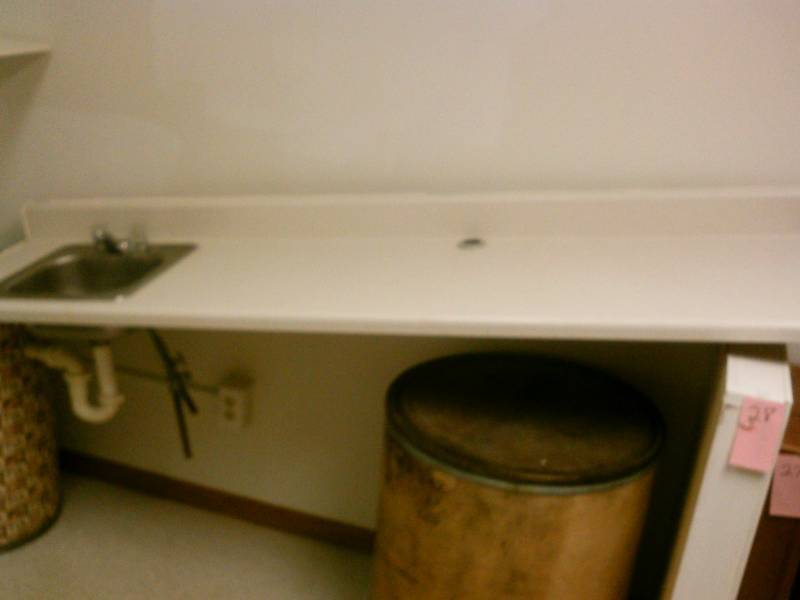 lot 36 image: Counter top and stainless steel sink