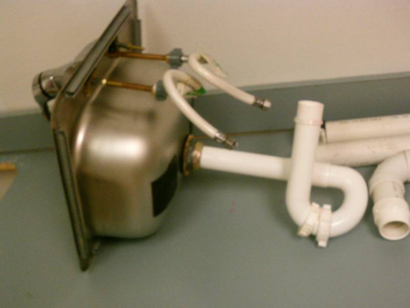 lot 40 image: Counter top and stainless steel sink