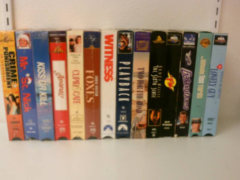 lot 62 image: VHS lot of 14 New (7) in shrink wrap-titles include