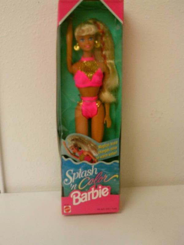 lot 85 image: Splash n Color, Barbie, Mattel,16169, NIB,1996, Collector, Vintage, Doll