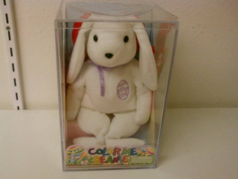 lot 87 image: NEW Ty Beanie Baby Color Me Beanie Bunny