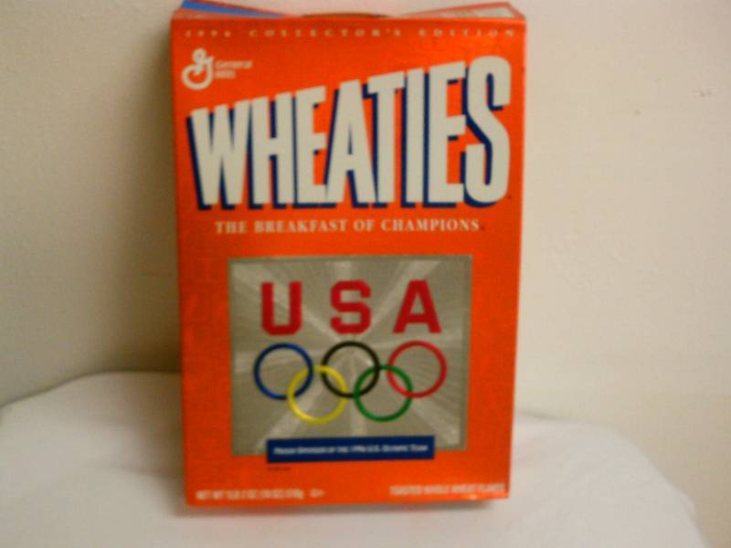 lot 144 image: USA Olympics, 1996, collectible cereal box