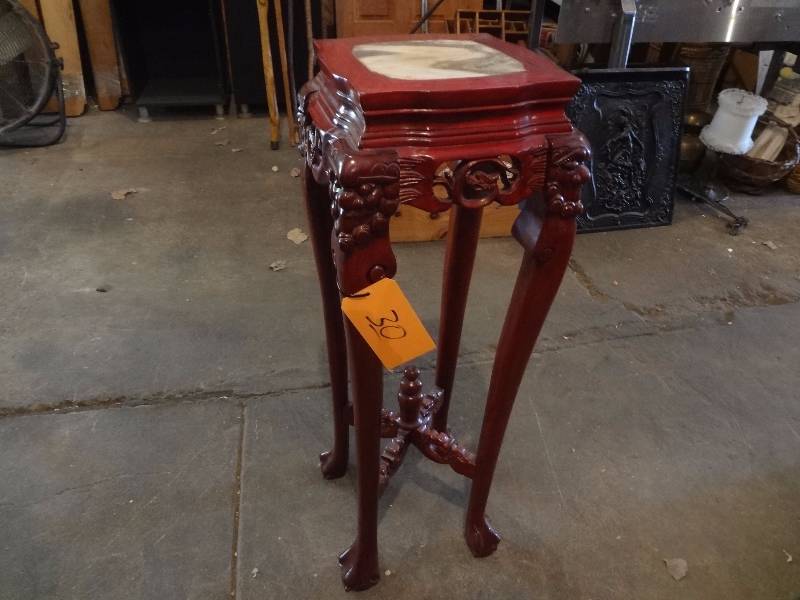 lot 30 image: Incredible, Large,Rose Wood Chinese Stand