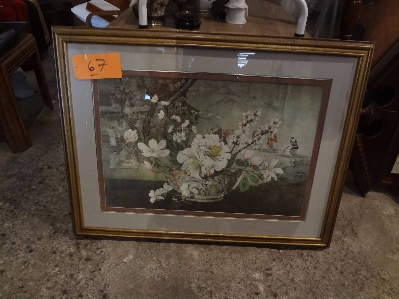 lot 67 image: Large Floral Print