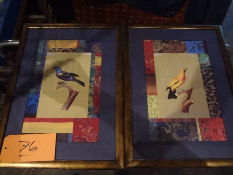 lot 76 image: Two neat Bird Prints