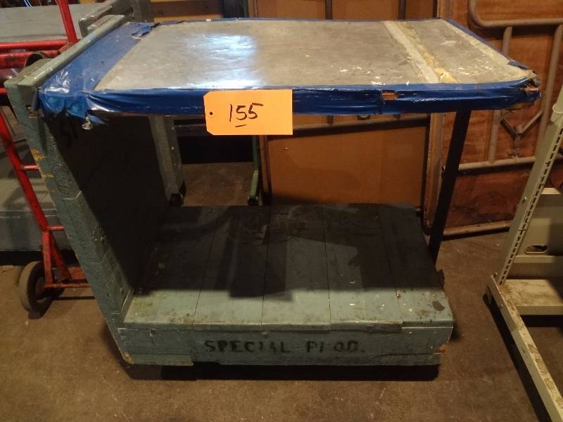 lot 155 image: Wooden Table Cart
