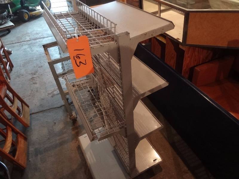 lot 163 image: Wheeled Display rack