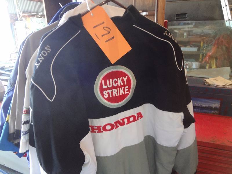 lot 191 image: Lucky Strike Jacket, 6 racing Shirts