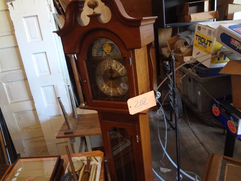 lot 202 image: Grand Father Clock