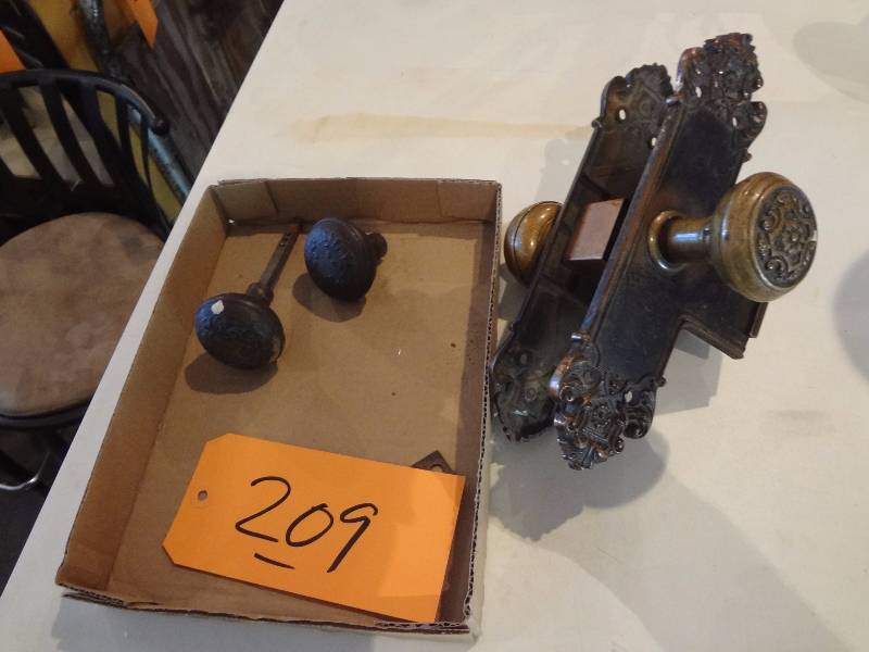 lot 209 image: Victorian Door Knobs