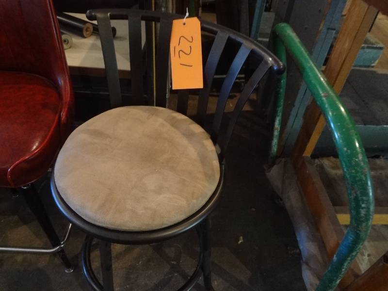 lot 221 image: Pair Swivel Stool