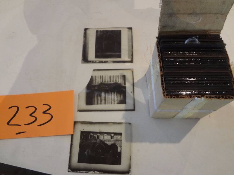 lot 233 image: Antique Glass Picture Slides