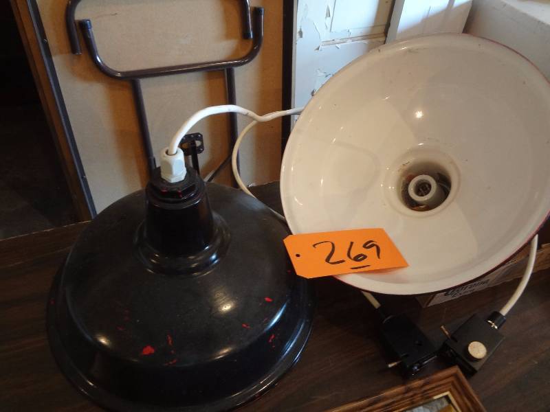 lot 269 image: Pair Industrial Lights