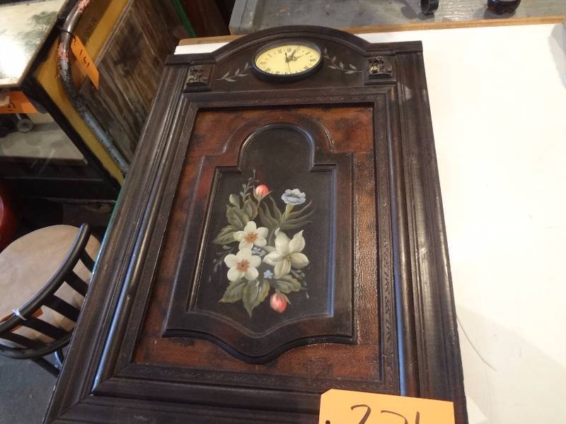 lot 271 image: Old Looking Clock Panel