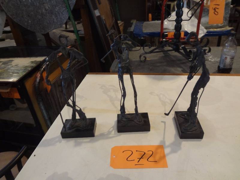 lot 272 image: Weird Golfer Statues