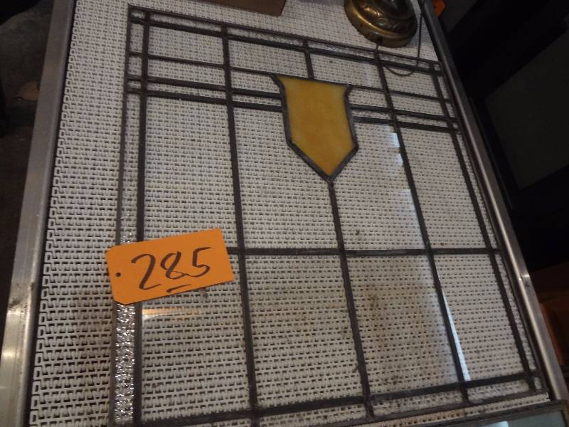 lot 285 image: Stained Glass Panel