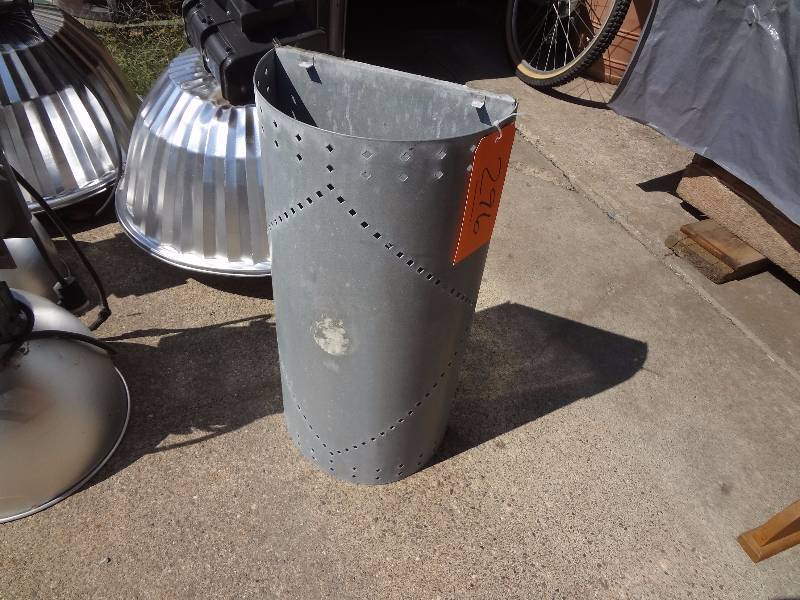 lot 296 image: Large Galvanized Light Sconce