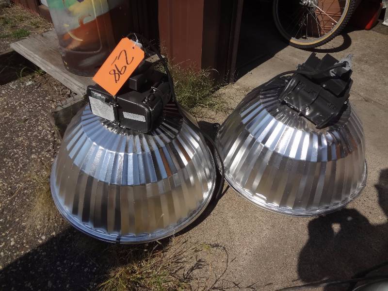 lot 298 image: Pair of Huge Industrial Lights