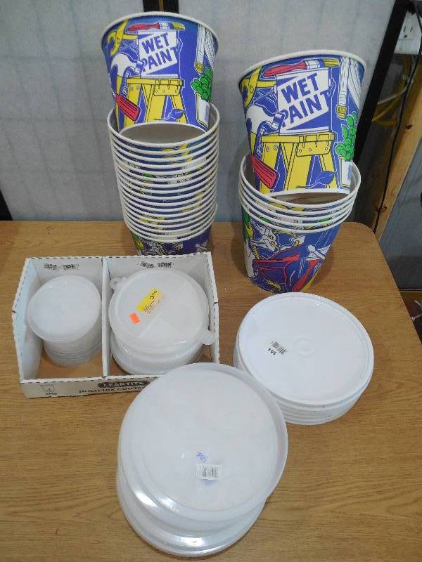 PAINT CONTAINER  BUCKET LOT WITH LIDS
