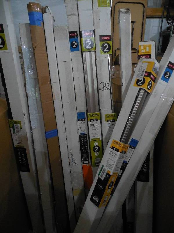 SHOWER  TUB DOOR TRACK RAIL KITS - LOT OF 13