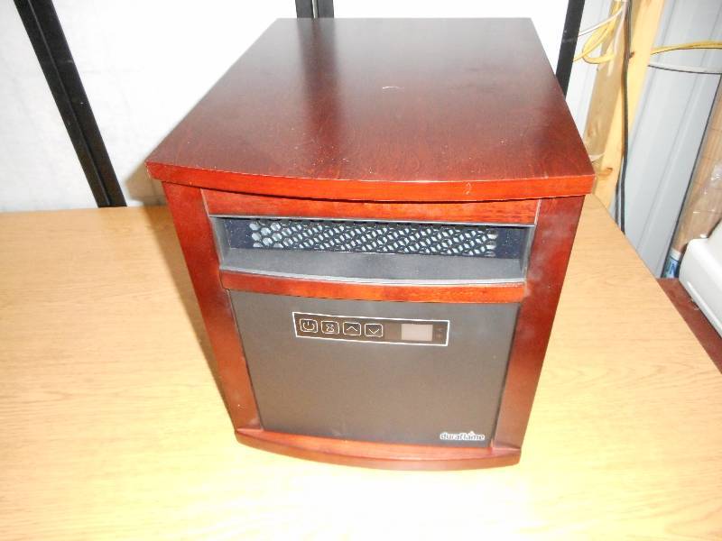 1500-Watt 6-Element Infrared Quartz Electric Portable Heater with Remote Control - Cherry