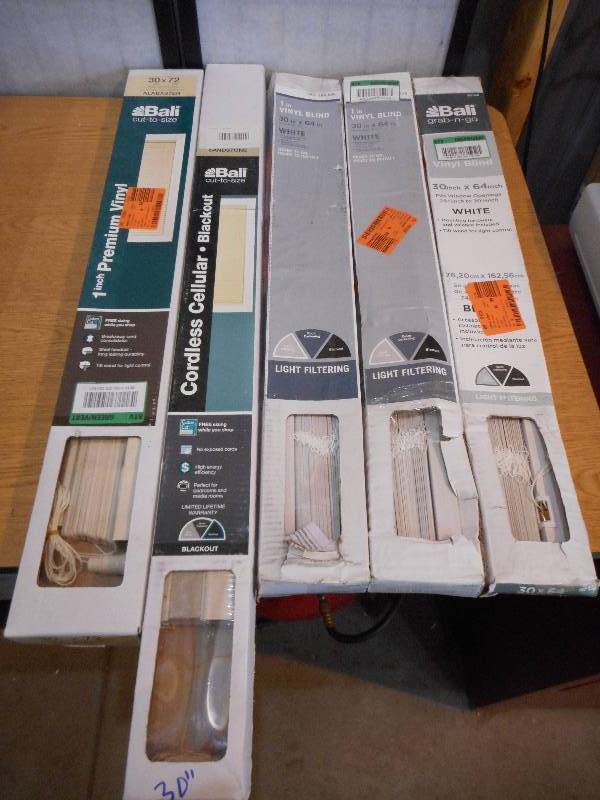 (5) 30 WINDOW BLIND LOT