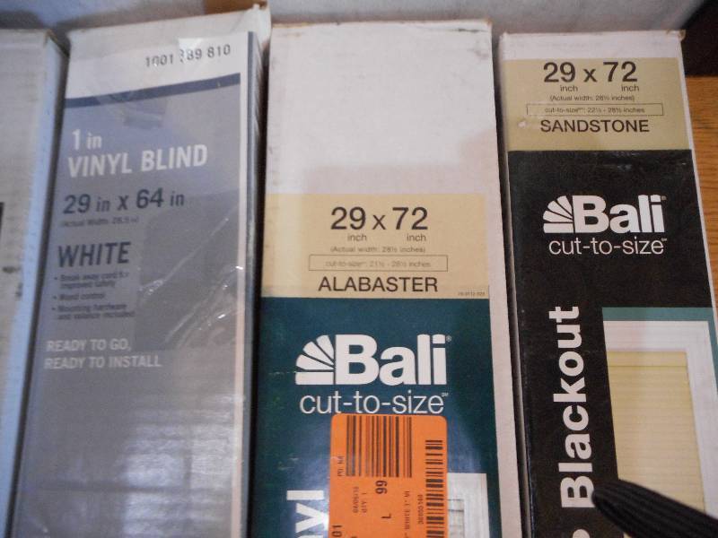 (5) 29 WINDOW BLIND LOT