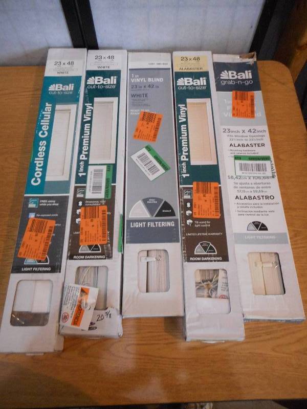 (5) 23 WINDOW BLIND LOT