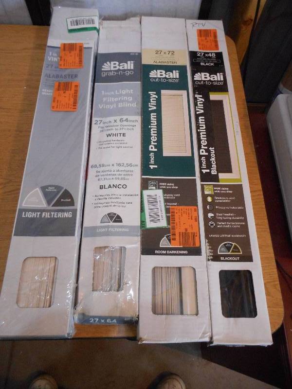 (5) 27 WINDOW BLIND LOT