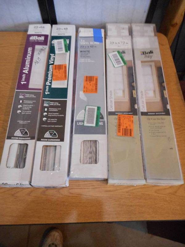 (5) 23 WINDOW BLIND LOT