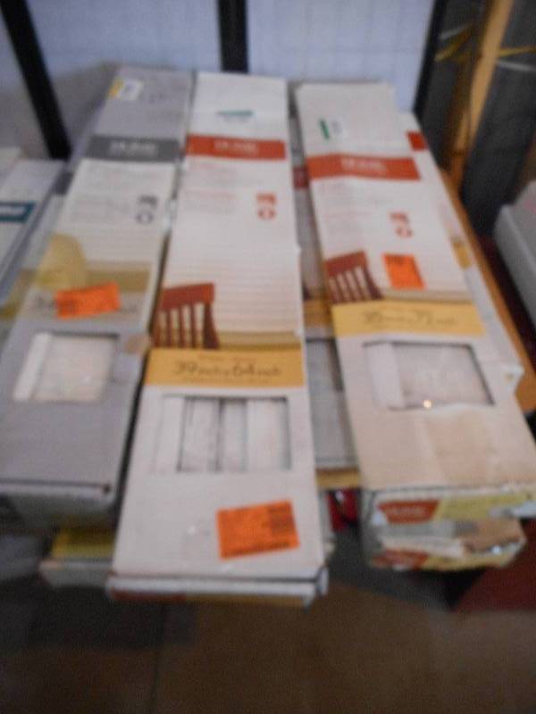 (10) 2 WHITE FAUX WOOD BLINDS