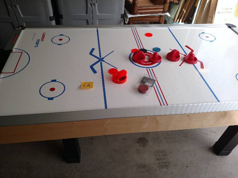 Air Hockey Table-tested works Lots of Accessories & Cover(7 x 4)