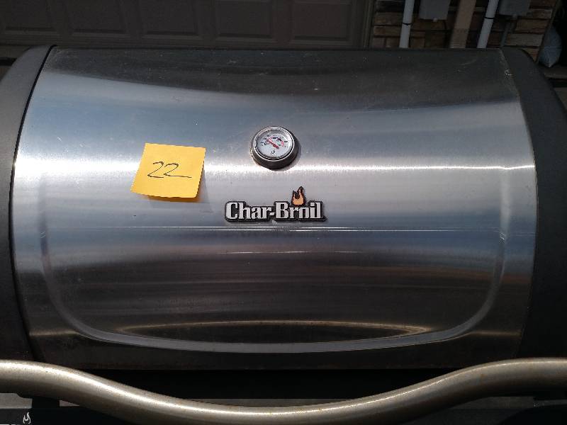 Char-Broil LP grill, Sideburner & Cover Too