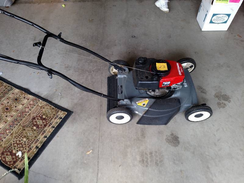 20 Craftsman 4.0 Pushmower, started first pull